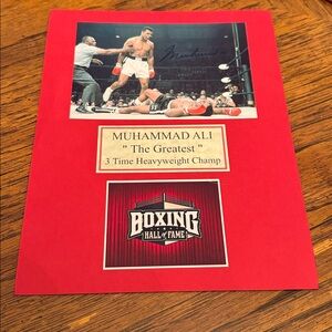 - Muhammad Ali autographed photo